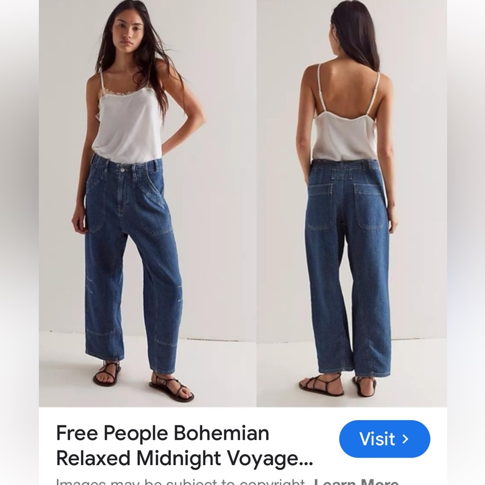 Free People Midnight Voyage Harem Jeans
Journey. Size S. NWT